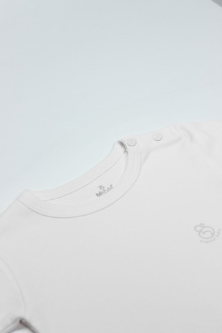 Bistyle Organik Natural Basic Style Yarım Kol Body Bs17103 Beyaz