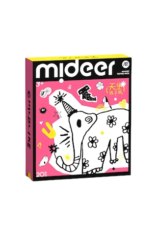 Mideer Basic Eğlenceli Dövme Çıkartmaları Pembe Çok Renkli