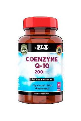Flx Coenzyme Q-10 200 Mg Hyaluronik Asit Resveratrol 60 Tablet