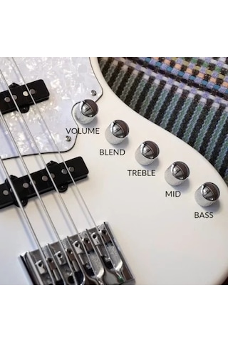 Cort Njs4bk Bas Gitar, 4 Telli, Siyah, Çantalı