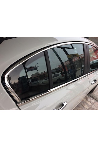 Fiat Egea Cam Çıtası Komple Set Çerçevesi Kromu Nikelajı 8 Parça