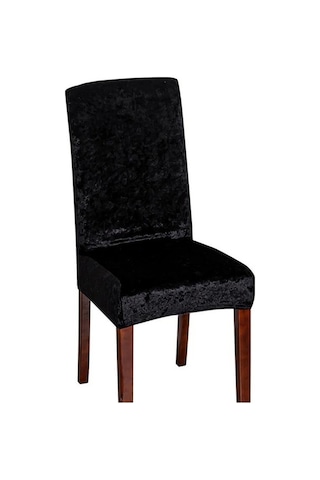 Novahub Beyaz Kadife Parlak Kumaş Anti-toz Sandalye Kılıfı, Evrensel Boyut, Sandalye Yemek Odası Koltuk Kapakları, 1 Parça Beyaz