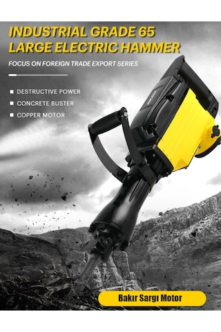 Stilmax TRQ19 4500 W 58 Joule Pro Kırıcı + Yassı Sivri Uç