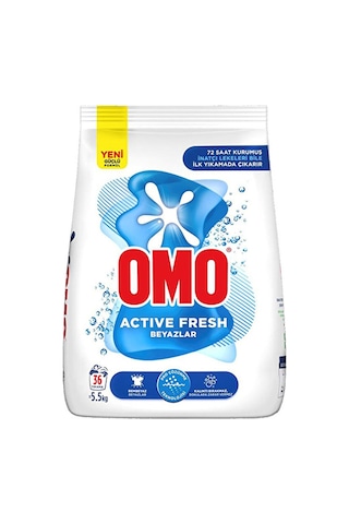 2 Adet Omo Active Fresh 5,5 Kg Beyazlar Diğer 63270290