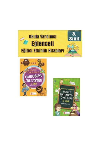 Ata 3.sınıf Okula Yardımcı Eğitici Öykülerle Okuduğumu Anlıyorum- Neşeli Matematik Öyküleri
