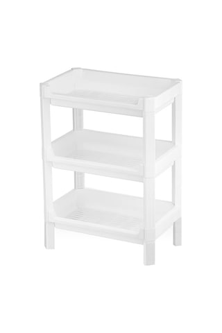 3 Katlı Geniş Sepet Organizer Raf Ünitesi 510x205x685 Mm Çok Renkli