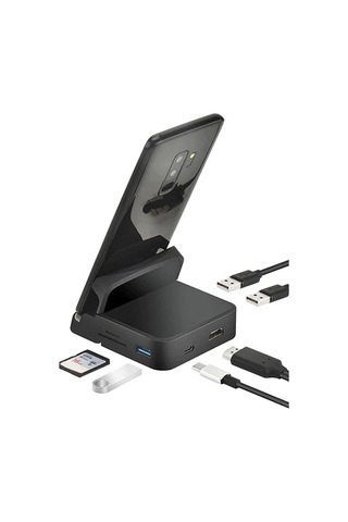Type-c To 3 Usb 3.0 4k Full Hd Hdmı Sd Tf Kart Girişli Pd Aktarım Çoklayıcı Hub Adaptör
