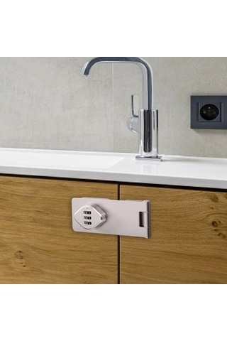 Trendooze Homyl Ahır Kapı Banyo Küçük Kapılar 4.5 Gümüş - Pratik Banyo Aksesuarı