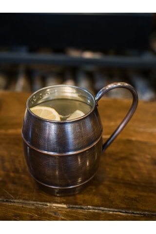 Bakır Bardak Fıçı Model Oksitli Renk