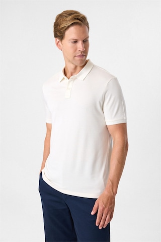 Back And Bond Beyaz Regular Fit Polo Yaka Tişört