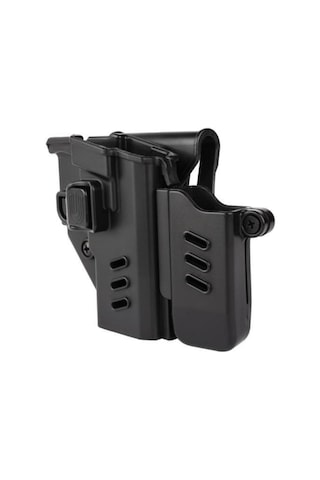 Black Grips Tisaş Zigana Uyumlu Şarjörlü Polimer Taktik Kılıf // Siyah Siyah
