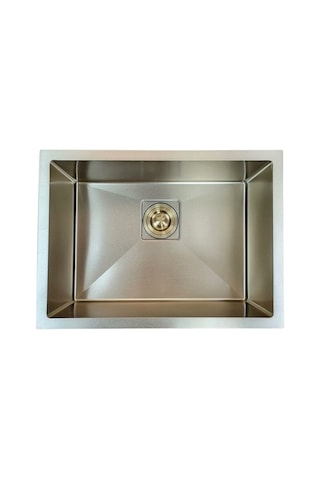 Altın 60x43 Tek Göz Paslanmaz Çelik Eviye Renkli