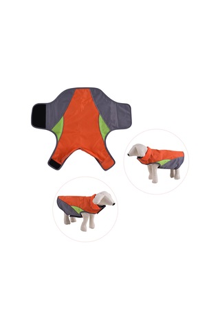 Mufunye Büyük Irk Köpekler İçin Dış Mekan Montu - Isı Sağlama & Su Geçirmez - Yansıtıcı Şeritli - Taslan & Yünlü - Turuncu Xxl 4 Renk 6 Beden Seçeneği Diğer