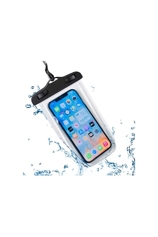 Cawooo Su Sporları, Sup, Kano Ve Outdoor Aktiviteler İçin Su Geçirmez Telefon Kılıfı Tüm Modellerle Uyumlu,siyah Siyah