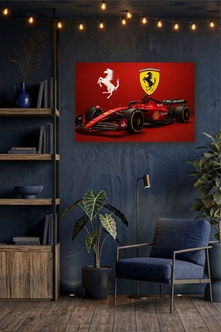 Formula 1 Motors Temalı Dekoratif Cam Tablo -23