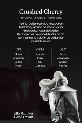 Kırışıklık Karşıtı Nemlendirici El Kremi Objet By Kundal Silky & Buttery Hand Cream Crushed Cherry