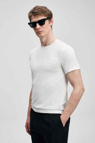 Lufian Pablo Modern Grafik T- Shirt Kırık Beyaz Kırık Beyaz 111020318100510 Kırık Beyaz
