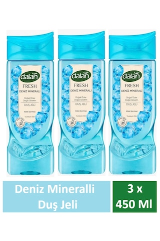 Dalan Duş Jeli Fresh Deniz Minerali 450 Ml X 3 Adet