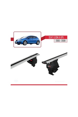 Seat Leon Iı 1p 2005-2009 Arası İle Uyumlu Ace-4 Ara Atkı Tavan Barı Gri