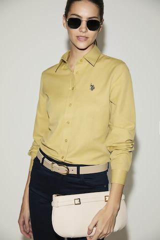U.S. Polo Assn. U.s. Polo Assn. Kadın Gömlek Basic 50324791-vr235 Yag Yesılı