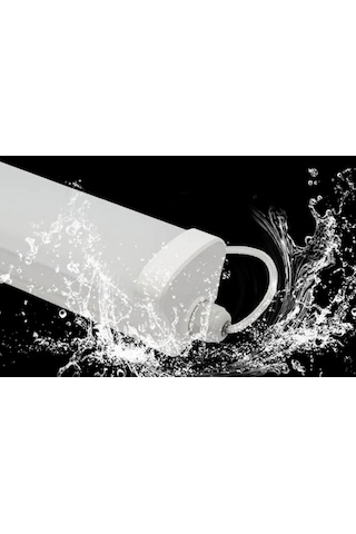 10 Adet Cata Ct 2477 Nemli Yer 40w 120cm Etanj Led Armatür Beyaz Işık 6400k Siyah