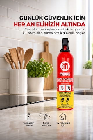Aerosol Tip Söndürücü 750 Gr Köpüklü Yangın Tüpü Fluor Free A Sınıfı Ve F Sınıfı, Taşınabilir Günlük Güvenlik