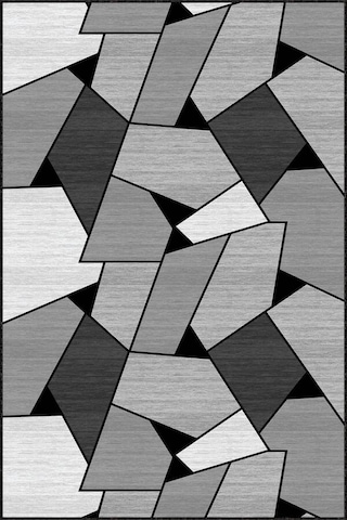 Koyu Gri Kaymaz Geometrik Kesme Rulo Özel Ölçü Yolluk Ar1465n11
