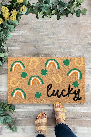 Şans İşaretleri, Lucky, Kapı Önü Paspası, Dijital Baskı
