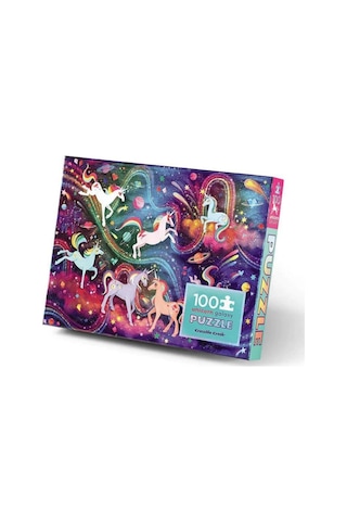 Crocodile Creek Puzzle - 100 Parça - Unicorn Galaksi