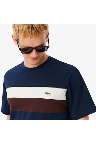 Lacoste Golf Colour Block Erkek T-shirt Lacivert
