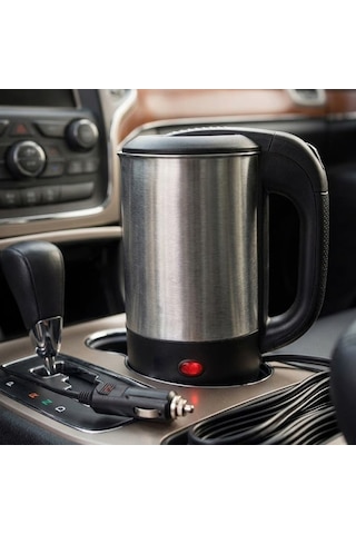 Yek Outdoor 24v Araç İçi Su Isıtıcı Kettle 800 Ml Paslanmaz Çelik