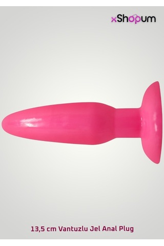 xShopum 13,5 Cm Vantuzlu Jel Anal Plug