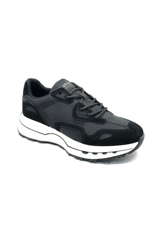 Lufian 111230268 Graham Sneaker Erkek Deri Ayakkabı Siyah
