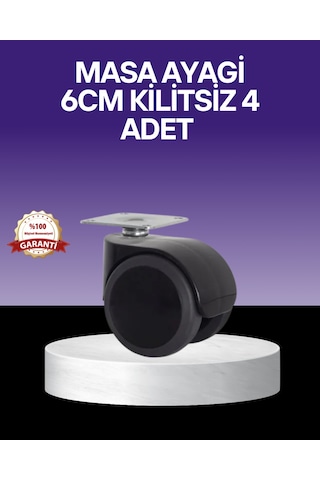 Çok Amaçlı Kilitsiz Masa Ayağı Tekerleği 6 Cm 6182204