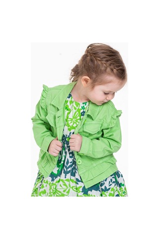 Xo Kids Kız Fırfırlı Gömlek 9-36 Ay Yaş 34709 Yeşil
