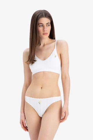 Defacto Kadın Çiçekli 2li Takım Sütyen Külot -fall İn Love E6599ax25smer98 Ekru