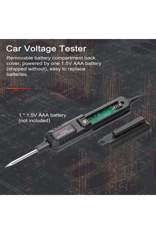 Samdoo Ht86 Araç Voltaj Test Cihazı: Otomatik Dc Voltaj, Direnç Ve Süreklilik Testi İle Kolay Arıza Tespiti