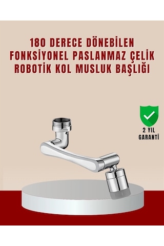 Bfs 180 Dönebilen Robotik Kollu Musluk Başlığı 2 Modlu Su Akışı Ve Kolay Montaj Çok Renkli
