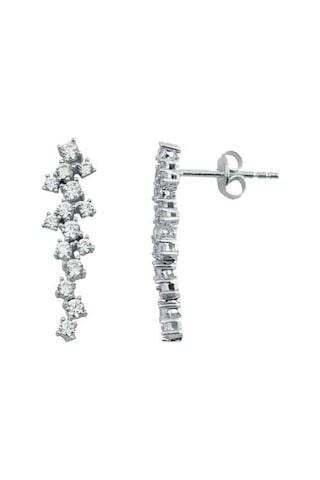 14k Altın Taşlı Küpe