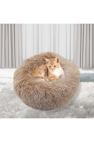 Vkemall "yumuşak Yuvarlak Evcil Hayvan Yatağı - Kaymaz, Nefes Alabilir, Sıcak Tutan"