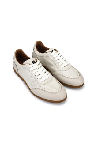 Tamer Tanca Erkek Hakiki Deri Bej Sneakers & Spor Ayakkabı 04 1202 Erk Ayk Y26 Bej Dr
