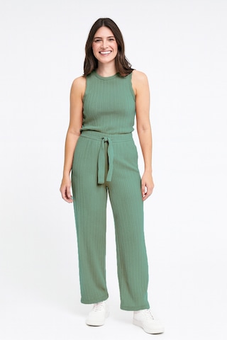 Bayan Pijama Altı Beli Lastikli Rahat Kalıp Yeşil