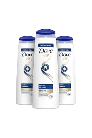 Dove Yoğun Onarıcı Saç Bakım Şampuanı 3 x 400 ML