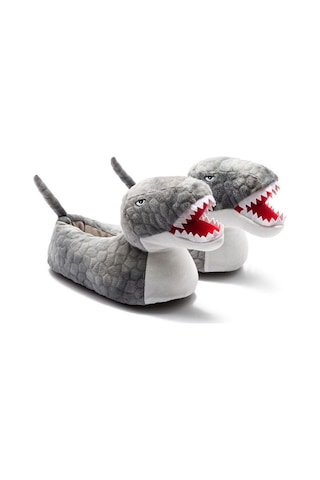 Twigy Ee0565 Tw Tıreks Çocuk Hayvanlı Panduf Gri 31-38 Gri