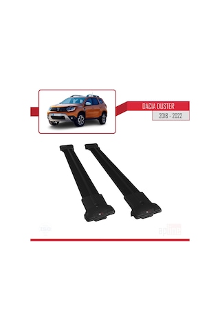 Dacia Duster 2018 Ve Sonrası Fly Model Ara Atkı Tavan Barı Siyah (548245159)