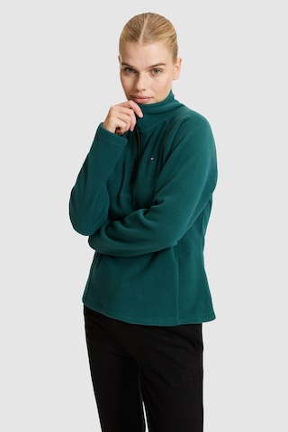 U.S. Polo Assn. Kadın Yeşil Yarım Fermuarlı Sweatshirt 50329013-vr060 Eden Green