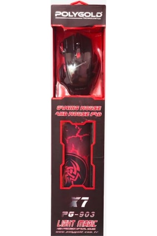 Polygold PG-903 Oyuncu Mouse + Mouse Pad