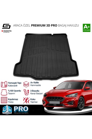 S-dizayn Ford Focus 4 Tamir Kitli 3d Pro Bagaj Havuzu 2018 Üzeri A+ Kalite