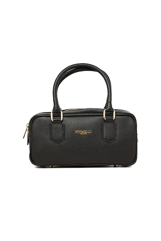 D28 Black Portföy Çantası Kadın Karen Piumelli Milano Bag D28 Black