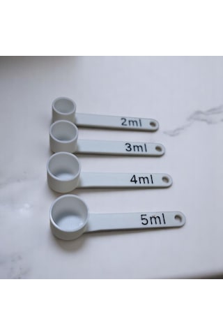 Plastik Ölçü Kaşığı 4 Ölçekli